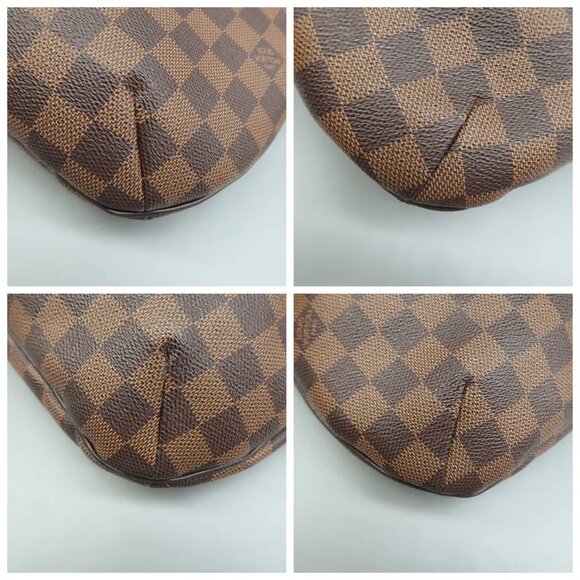 100% Authentic Louis Vuitton Bloomsbury Brown Damier Ebene Canvas Shoulder Bag - Picture 5 of 12